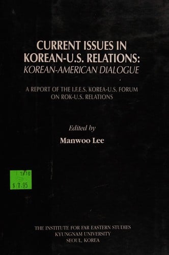 Current issues in Korean-U.S. relations