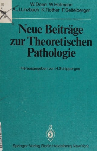 Neue Beiträge zur theoretischen Pathologie