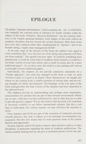 Northern lights in logistics & supply chain management