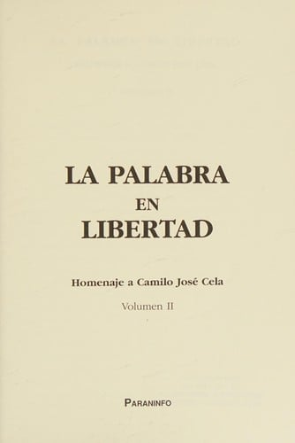 La palabra en libertad