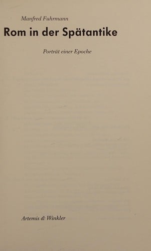 Rom in der Spätantike