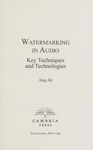 Watermarking in audio