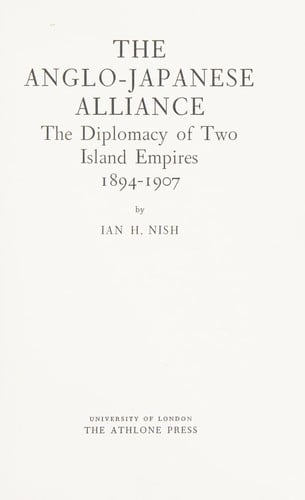 The Anglo-Japanese alliance