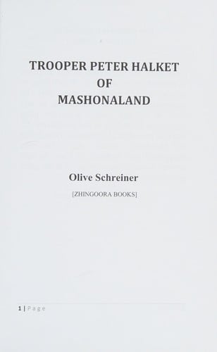 Trooper Peter Halket of Mashonaland