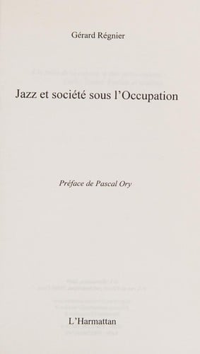Jazz et société sous l'occupation
