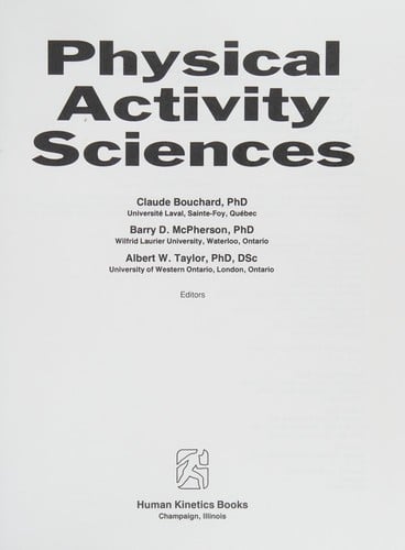 Physical activity sciences