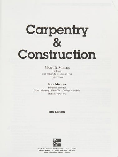 Carpentry & construction