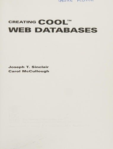 Creating cool Web databases