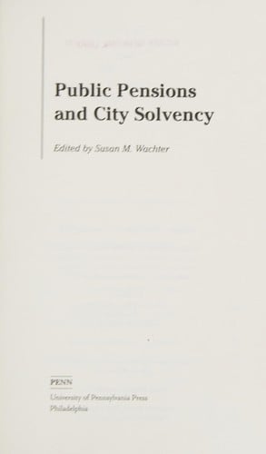 Public pensions and city solvency