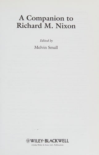 A companion to Richard M. Nixon