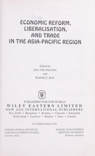 Economic reform, liberalisation, and trade in the Asia-Pacific region