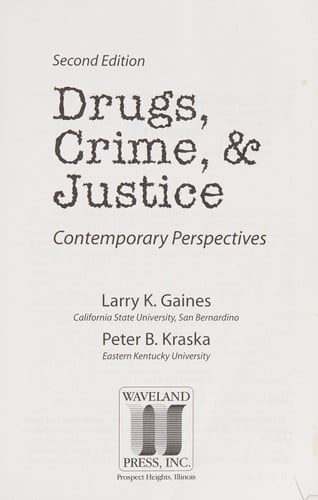 Drugs, crime, & justice