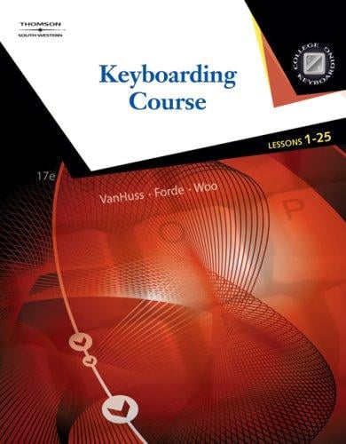 Keyboarding Course, Lessons 1-25 (with Keyboarding Pro 5 CD-ROM)