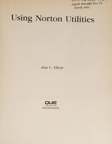 Using Norton Utilities