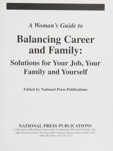 Woman's Guide to Balancing Career and Family