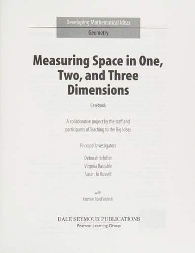 Measuring space in one, two, and three dimensions