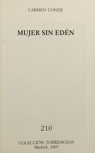 Mujer sin Edén