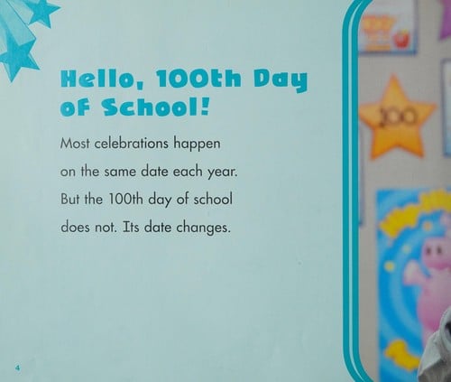 The 100th day of school