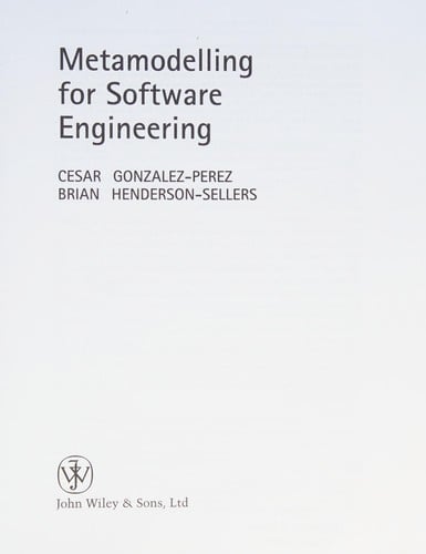 Metamodelling for software engineering