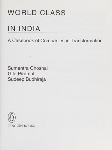 World class in India