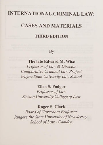 International criminal law