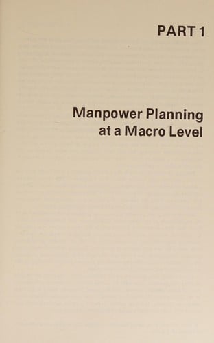 Manpower planning for Canadians