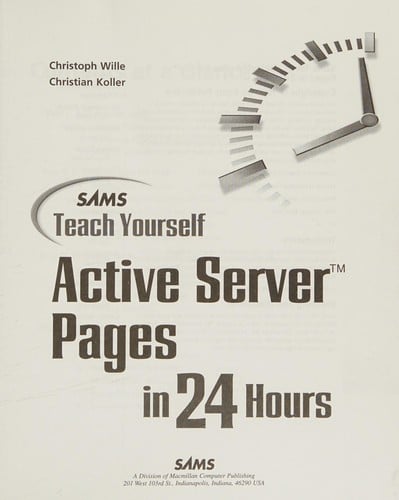 Sams teach yourself active server pages in 24 hours
