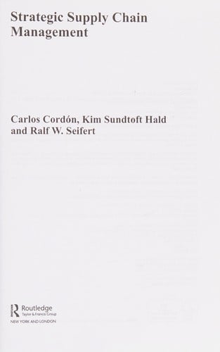 Strategic supply chain management