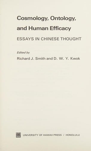 Cosmology, ontology, and human efficacy