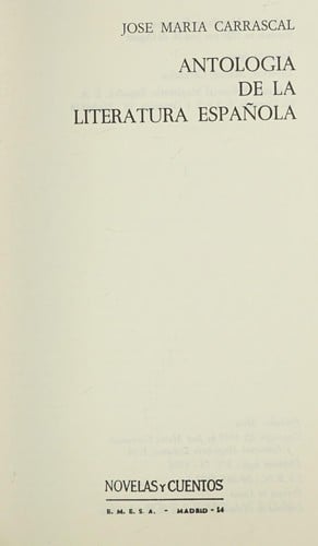 Antología de la literatura española
