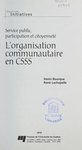 L'organisation communautaire en CSSS