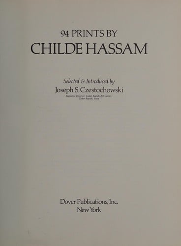 94 prints by Childe Hassam