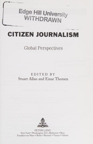 Citizen journalism