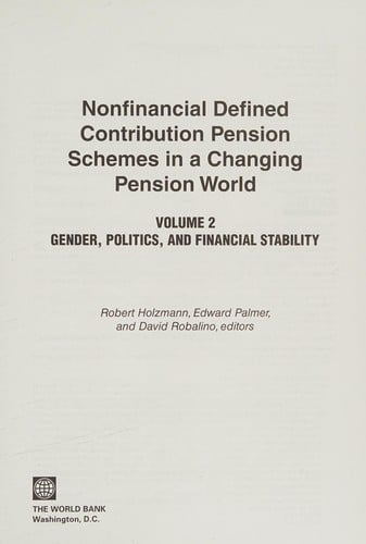 NDC pension schemes in a changing pension world