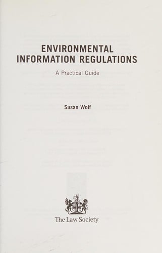 Environmental information regulations