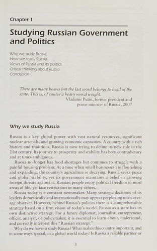 Russian Government and Politics (Comparative Government and Politics)