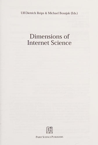 Dimensions of internet science