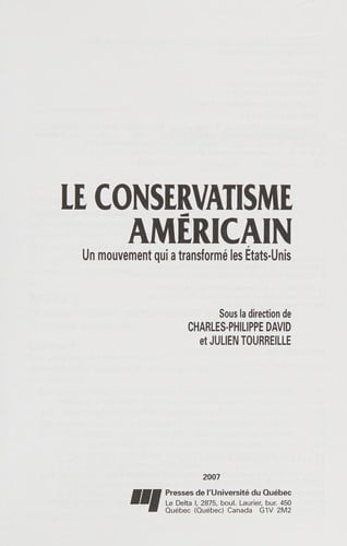 Le conservatisme américain