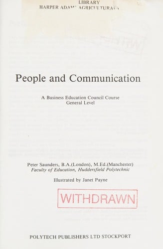 People and communication