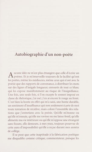 Le lecteur de poèmes