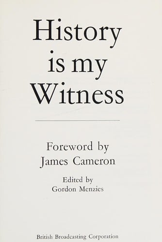 History is my witness