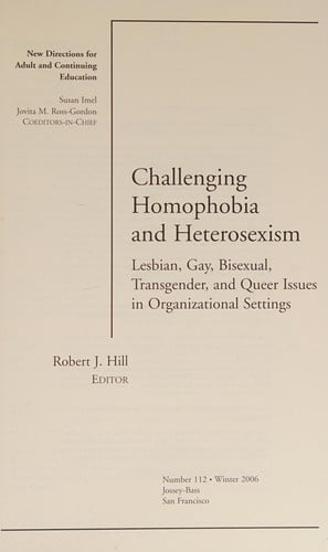 Challenging homophobia and heterosexism