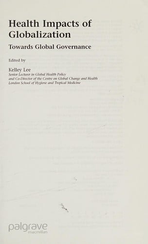 Health impacts of globalization