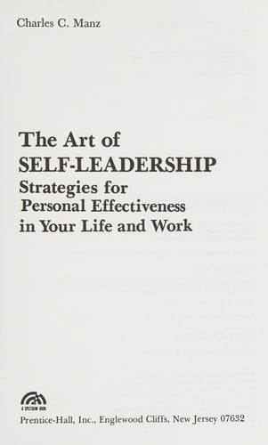 The art of self-leadership
