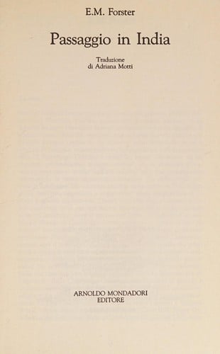 Passaggio in India