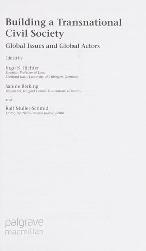 Building a transnational civil society