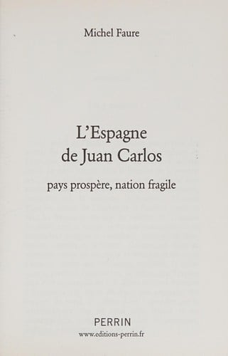 L' Espagne de Juan Carlos