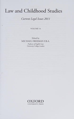 Law and childhood studies