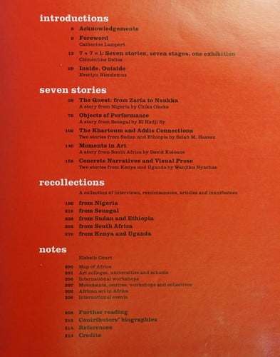 Seven stories about modern art in africa