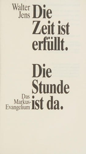 Die Zeit ist erfüllt